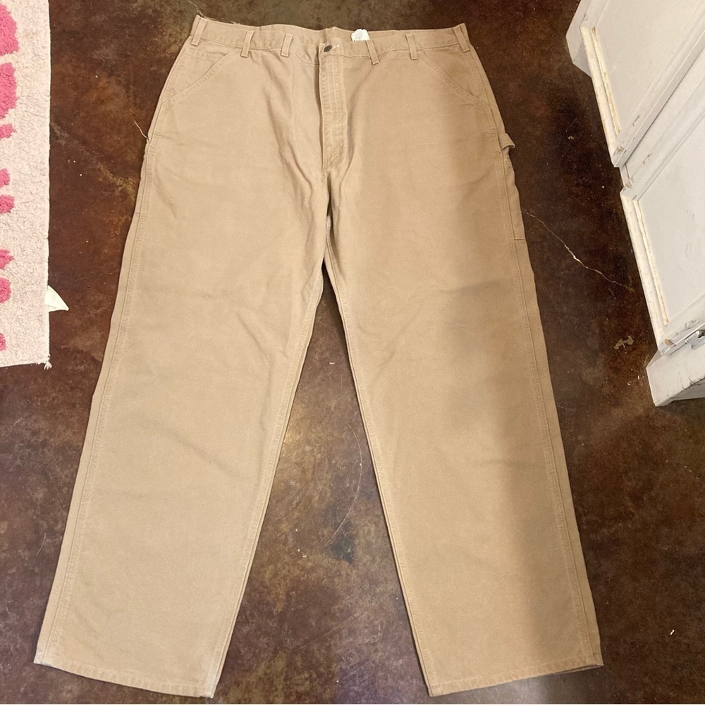 Men’s Khaki/Tan Carhartt 46x34 Work Pants